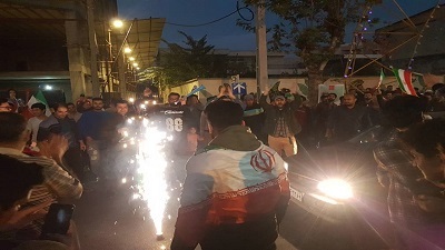 شادی مردم گلستان بعد از برد ایران مقابل ولز
